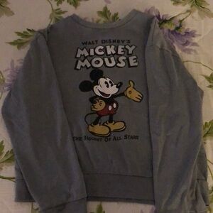 Disney Mickey Mouse Gray Sweatshirt
